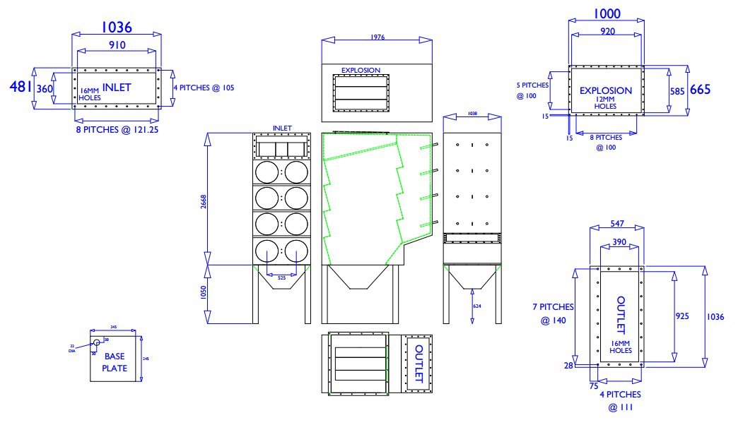 16 Filter Dust Extractor